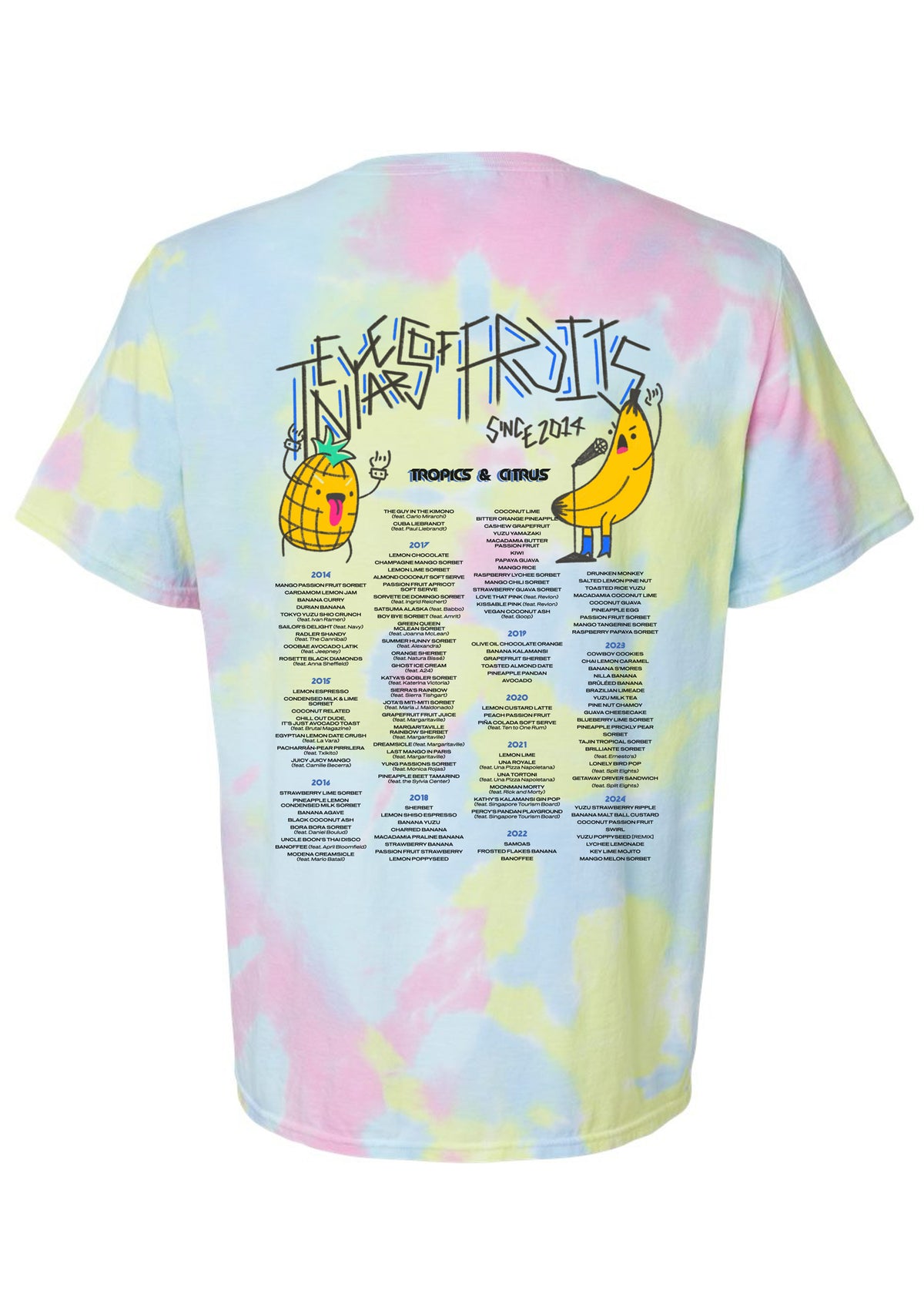 Icecream Fruits Flavor outlet Full Art Shirt XL