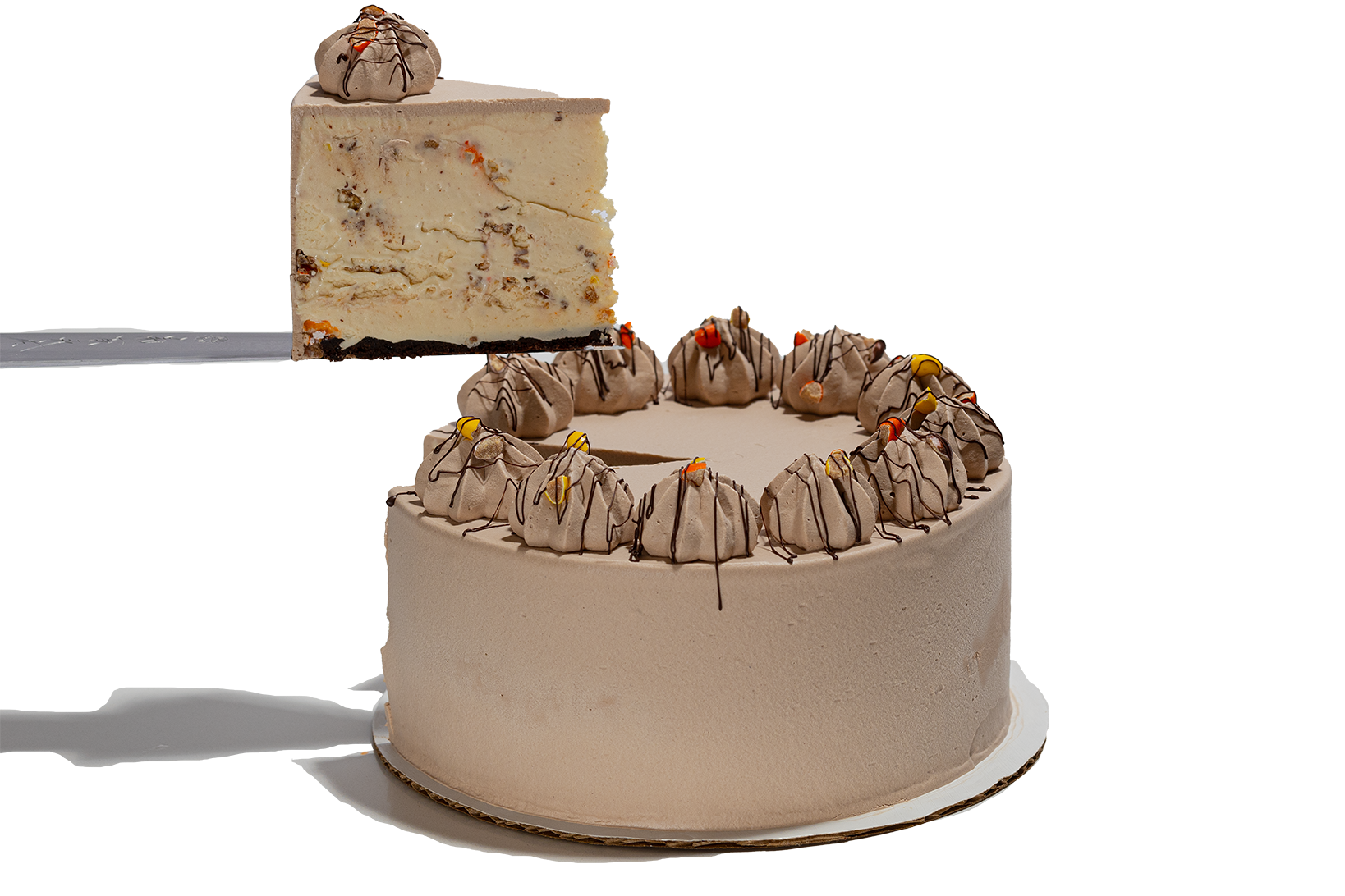 REESE'S PIECES PEANUT BUTTER CUP ICE CREAM CAKE *GLUTEN-FREE* - SHIPPED NATIONWIDE