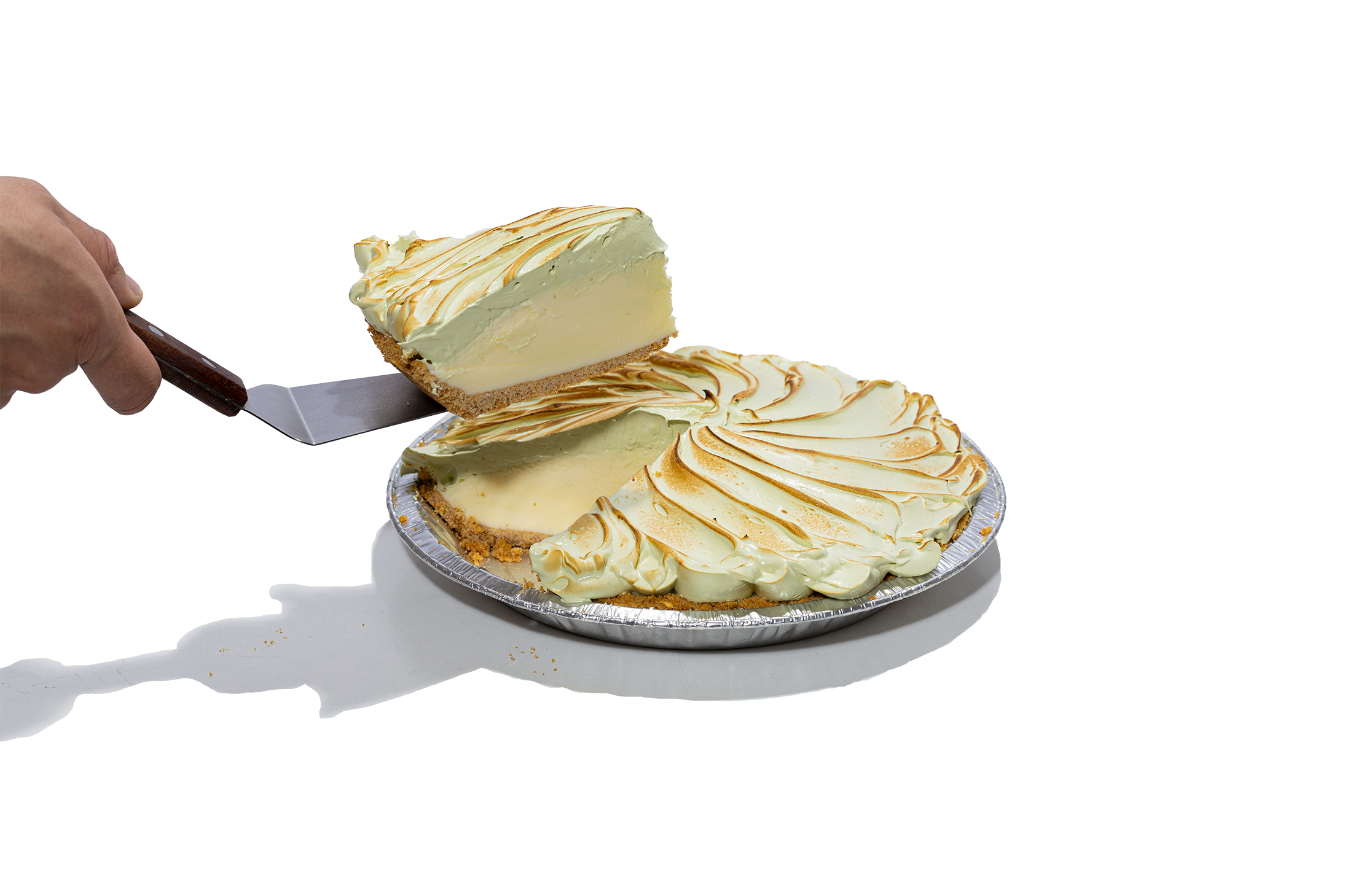 YUZU GREEN TEA MERINGUE ICE CREAM PIE