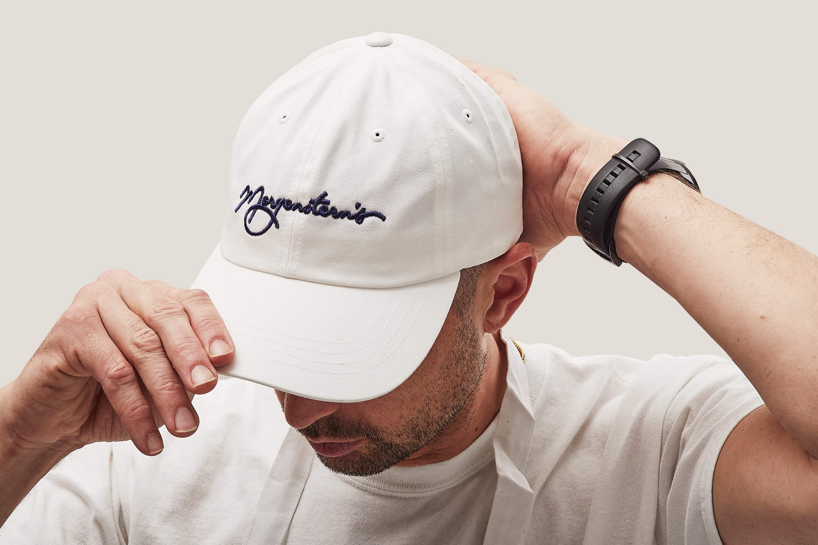 WHITE LOGO CAP